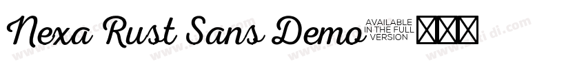 Nexa Rust Sans Demo字体转换